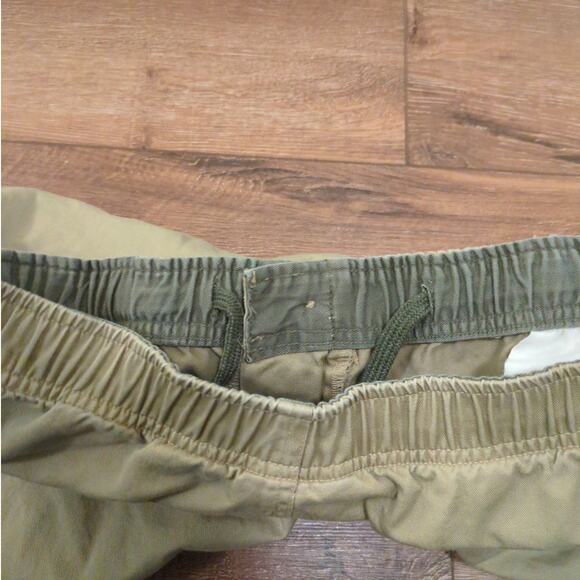 VTG OP Sport Men 32x9 Cargo Shorts Elastic Waist Drawstring Hiking Spellout Y2K - Picture 7 of 8
